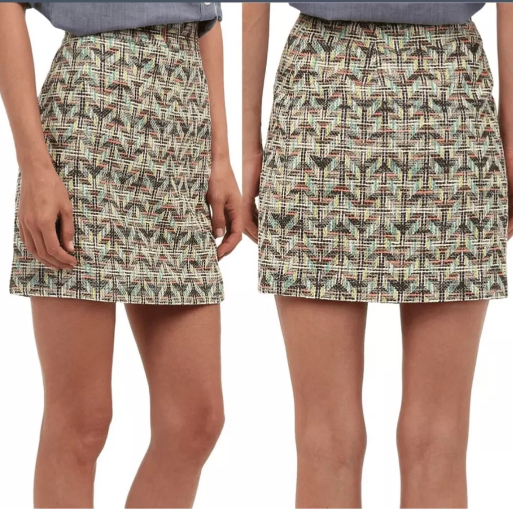 Euc Kate Spade Summer Harper Tweed Mini Skirt Small / 4